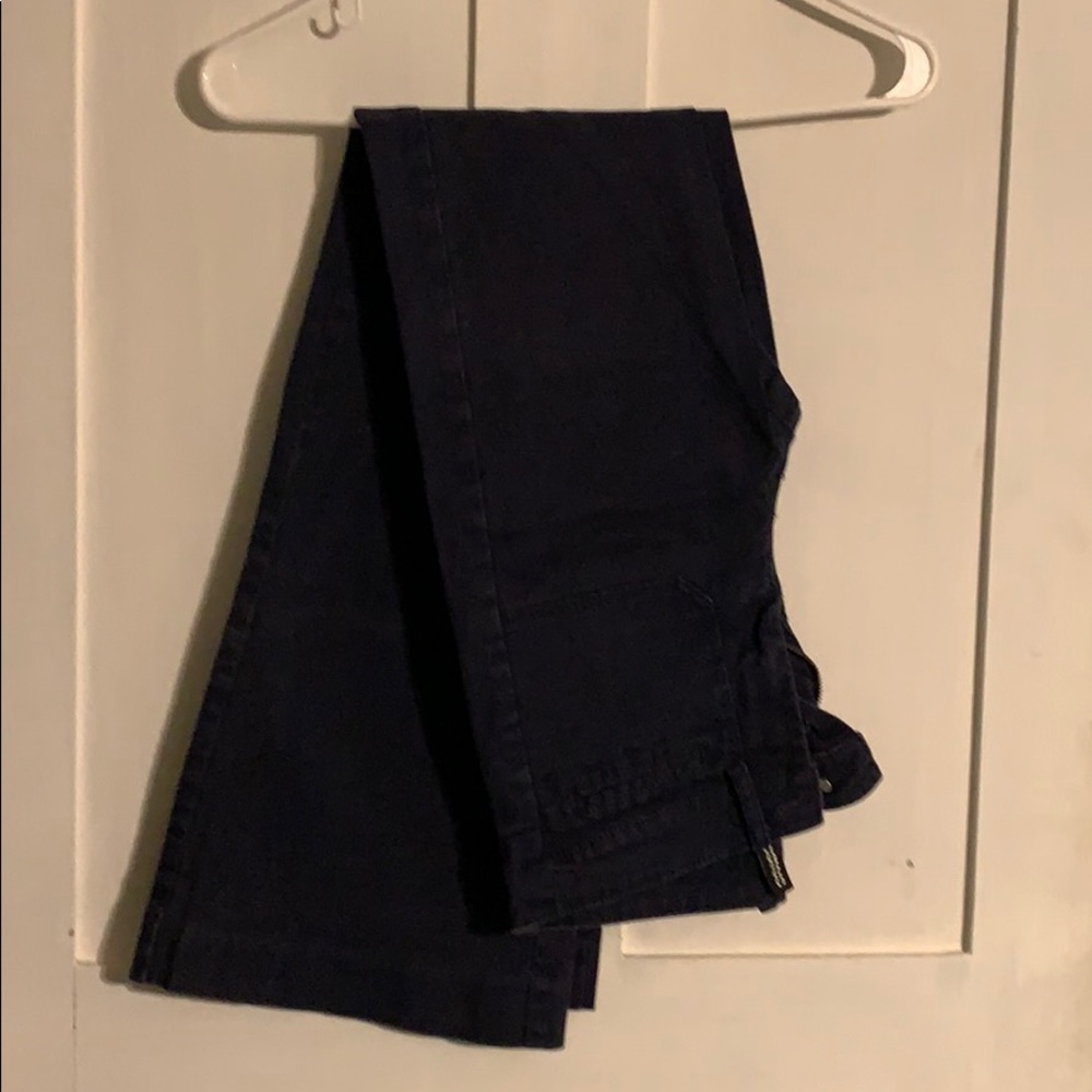 Divided Navy Blue high-waisted dress pants.